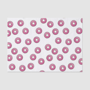 Pink Doughnut Pattern Tissue Paper