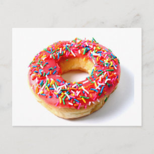 Pink Doughnut Postcard