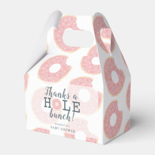 Pink Doughnut Thank You Baby Shower Gift Favour Bo Box