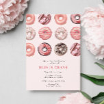 Pink Doughnuts and Diamonds Bridal Shower Invitation<br><div class="desc">Invite your guests to a sweet and chic bridal shower with our "Pink Doughnuts and Diamonds" invitation. This delightful design combines the fun of delicious pink doughnuts with the elegance of sparkling diamonds,  making it the perfect choice for a memorable pre-wedding celebration.</div>