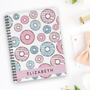 Pink Doughnuts, Blue Doughnuts, Sprinkles, Your Na Notebook