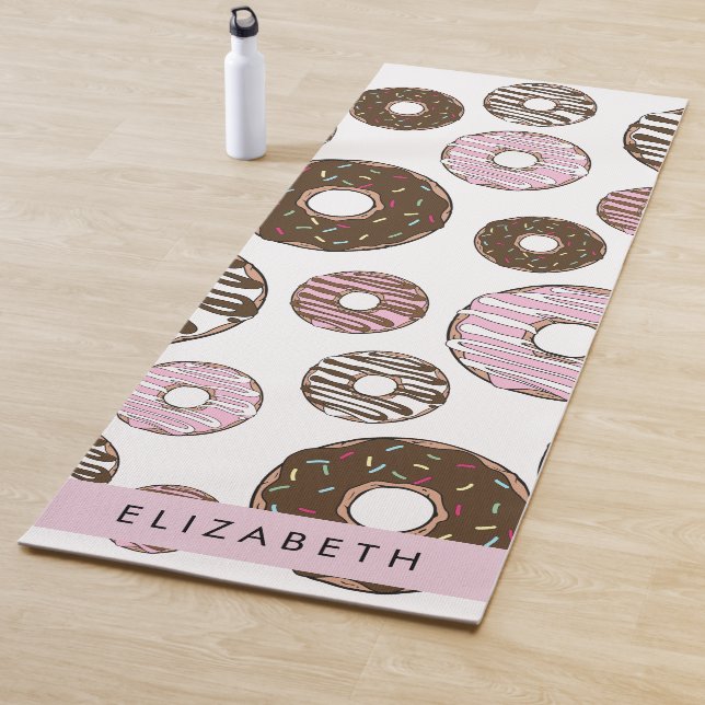 Pink Doughnuts, Brown Doughnuts, Sprinkles, Your N Yoga Mat (In Situ)