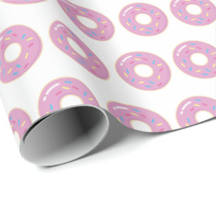 Pink Doughnuts Doughnuts Wrapping Paper