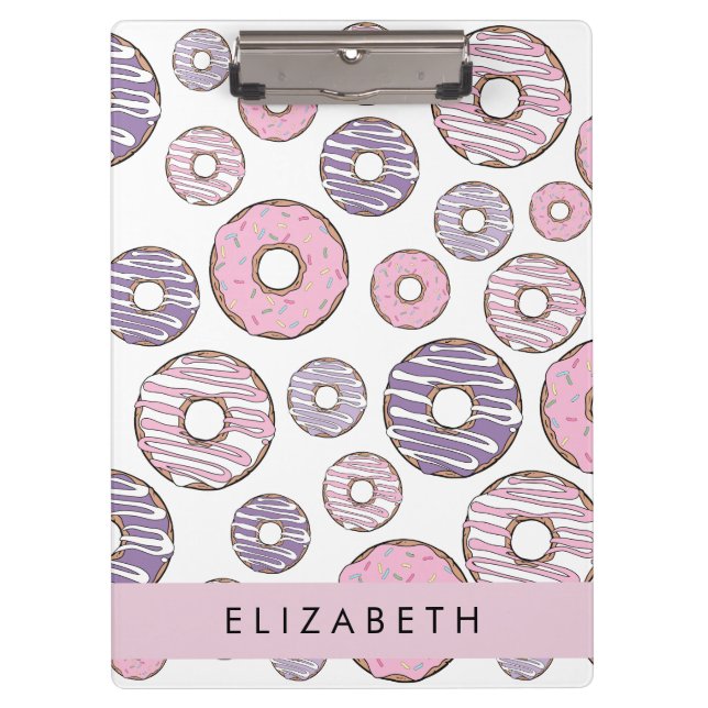Pink Doughnuts, Purple Doughnuts, Sprinkles, Your  Clipboard (Front)