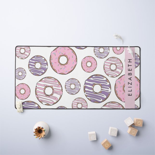 Pink Doughnuts, Purple Doughnuts, Sprinkles, Your  Desk Mat (Kids Table)