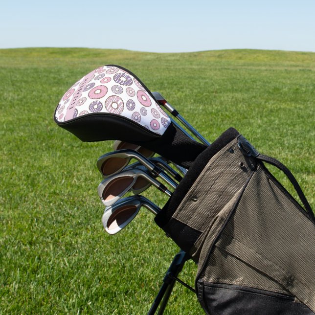 Pink Doughnuts, Purple Doughnuts, Sprinkles, Your  Golf Head Cover (In Situ)