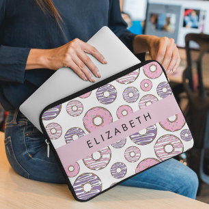 Pink Doughnuts, Purple Doughnuts, Sprinkles, Your Laptop Sleeve