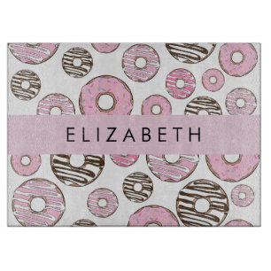 Pink Doughnuts, White Doughnuts, Sprinkles, Your N Cutting Board