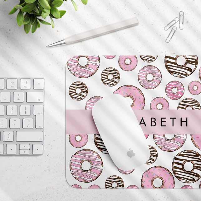 Pink Doughnuts, White Doughnuts, Sprinkles, Your N Mouse Pad (Creator Uploaded)