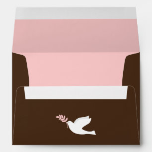 Pink Dove Baptism Envelopes