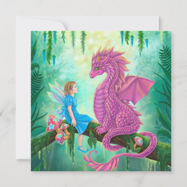 Pink Dragon and fairy (Front)