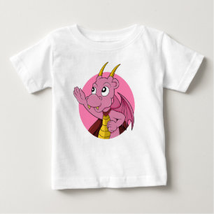 Pink dragon cartoon baby T-Shirt
