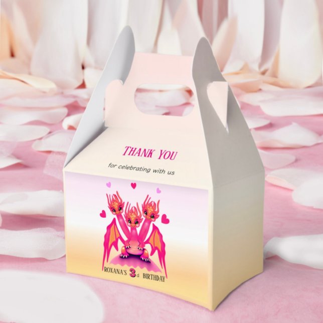 Pink dragon  favour box (Creator Uploaded)