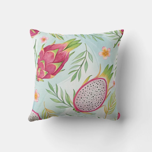 Pink Dragon Fruit  Cushion (Back)