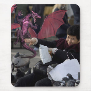 Pink Dragon In Venice Italy Mouse Pad