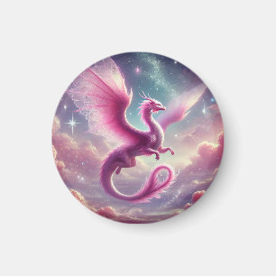 Pink Dragon Magnet