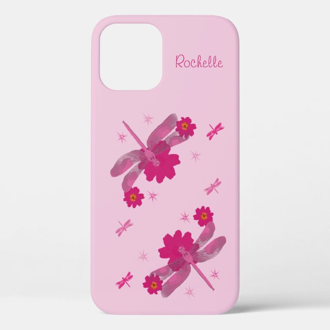 Pink Dragonflies Case-Mate iPhone Case (Back)