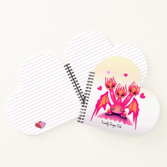 Pink dragons notebook (Inside)