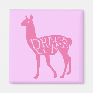 Pink Drama Llama Magnet