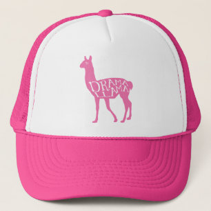 Pink Drama Llama Trucker Hat