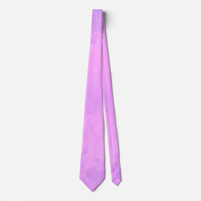Pink Dream Cloud Effect Tie – Stand Out in Style (Front)