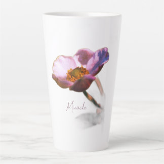 Pink Dream Flowers – Elegant Fantasy Nature Latte Mug