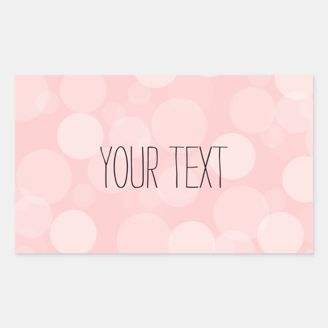 Pink Dream Rectangular Sticker (Front)