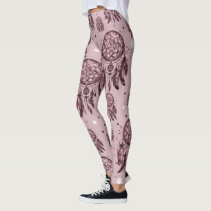 Pink dreamcatcher leggings
