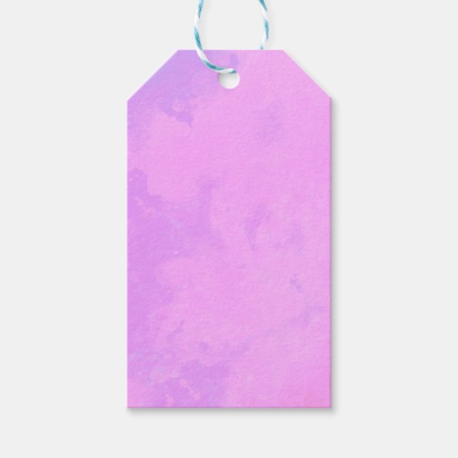 Pink Dreamy Cloud Effect  Gift Tags (Front)