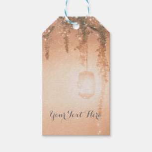 Pink Dreamy Rustic Forest Favour Gift Tags