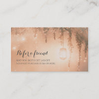 Pink Dreamy Rustic Forest Refer a Friend Client