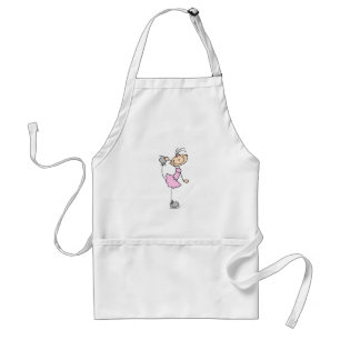 Pink Dress Figure Skater T-shirts and Gifts Standard Apron