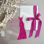 Pink Dress Seventy & Fabulous 70th Birthday Acrylic Invitations<br><div class="desc">Pink Dress Seventy & Fabulous 70th Birthday Acrylic Invitations

See matching collection in our Niche and Nest Store</div>