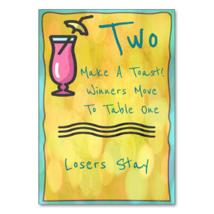 Pink Drink Bunco Table Card #2