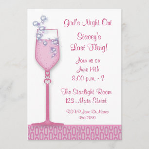 Pink Drink Party Invitation