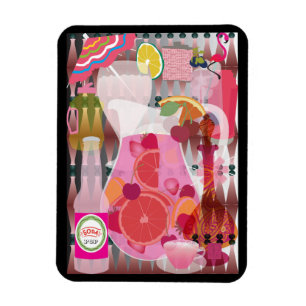 Pink Drinks Magnet