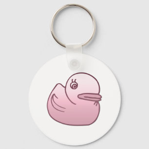Pink Duck Key Ring