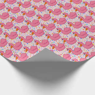 Pink Duck Wrapping Paper