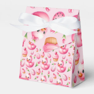 Pink Ducks, Cupcakes and Eggs Favour Box