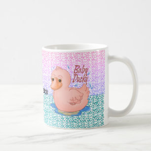 Pink Ducky Baby Girl Coffee Mug