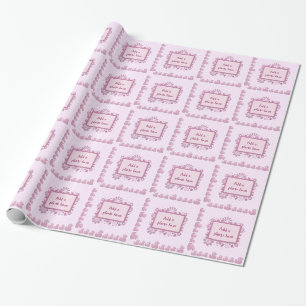 pink ducky wrapping paper