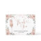 Pink Dusty Rose Petals and Prosecco Thank You Card