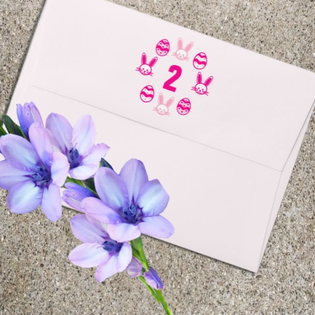 Pink Easter 2nd Birthday Envelope (Creator Uploaded)