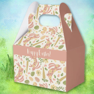 Pink Easter Bunnies Favour Box