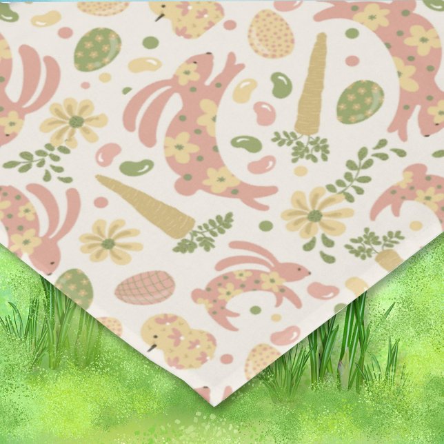 Pink Easter Bunnies Tablecloth (Creator Uploaded)