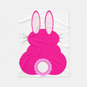 Pink Easter Bunny Blanket