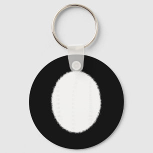Pink Easter Bunny Rabbit White Furry Tummy Belly C Key Ring