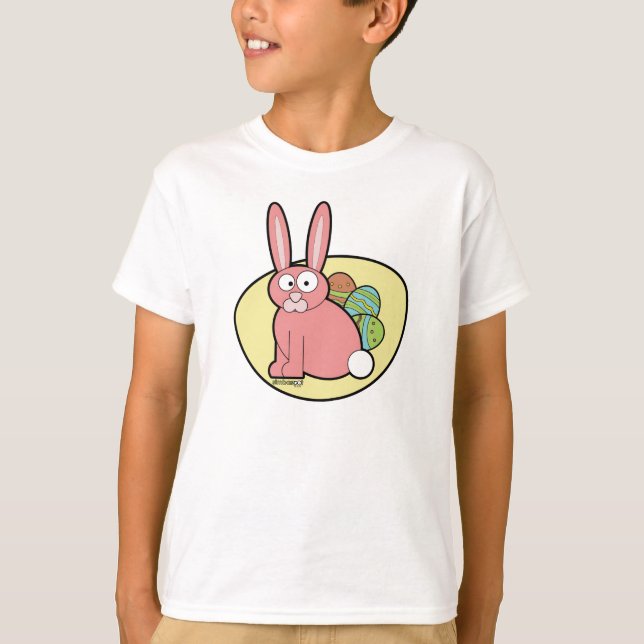 Pink Easter Bunny T-Shirt (Front)