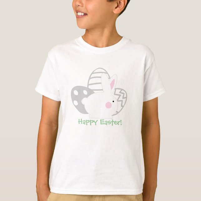 Pink Easter Bunny with Easter Eggs Shirts (Front)