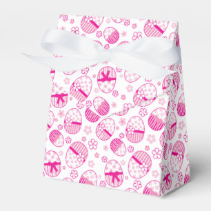 Pink Easter egg pattern Happy Easter box